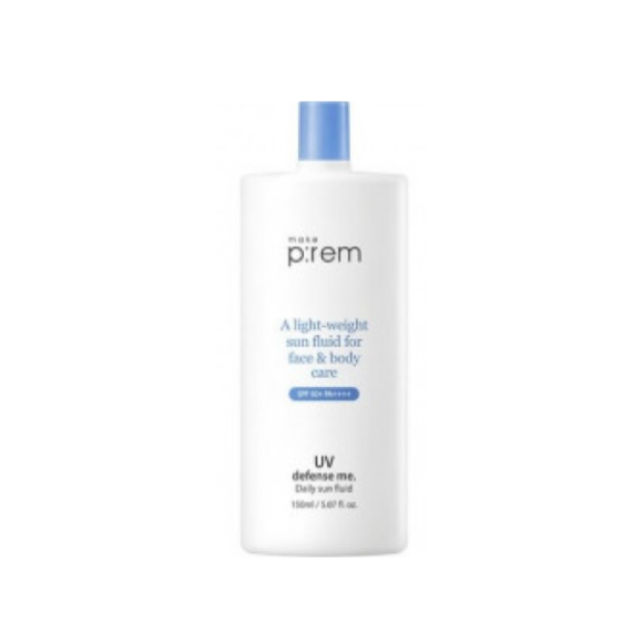 MAKE PREM A Light-Weight Sun Fluid For Face&Body SPF50+PA++++ (150ml) | Ecoplace